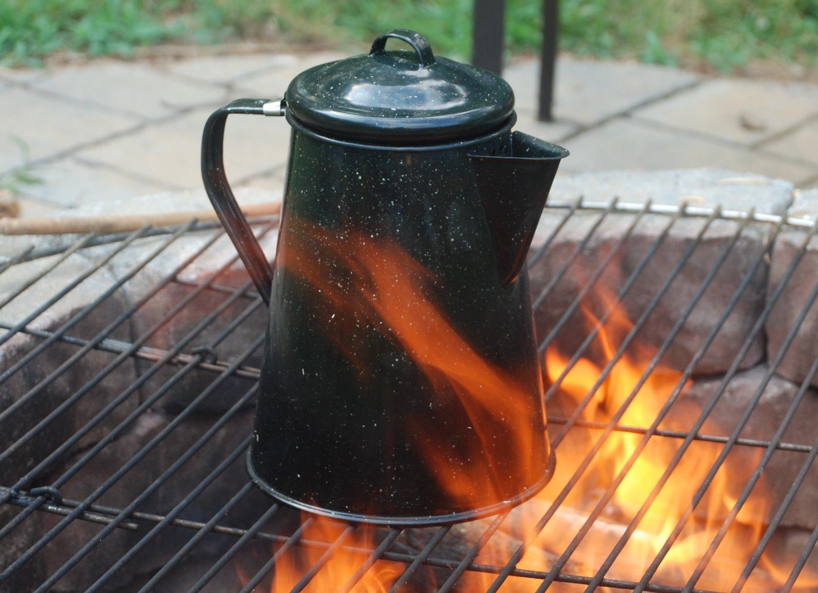 Granite Ware Coffee Boiler, 3-Quart - Stovetop or Campfire Coffee Pot, Durable Enameled Steel customer photo 2