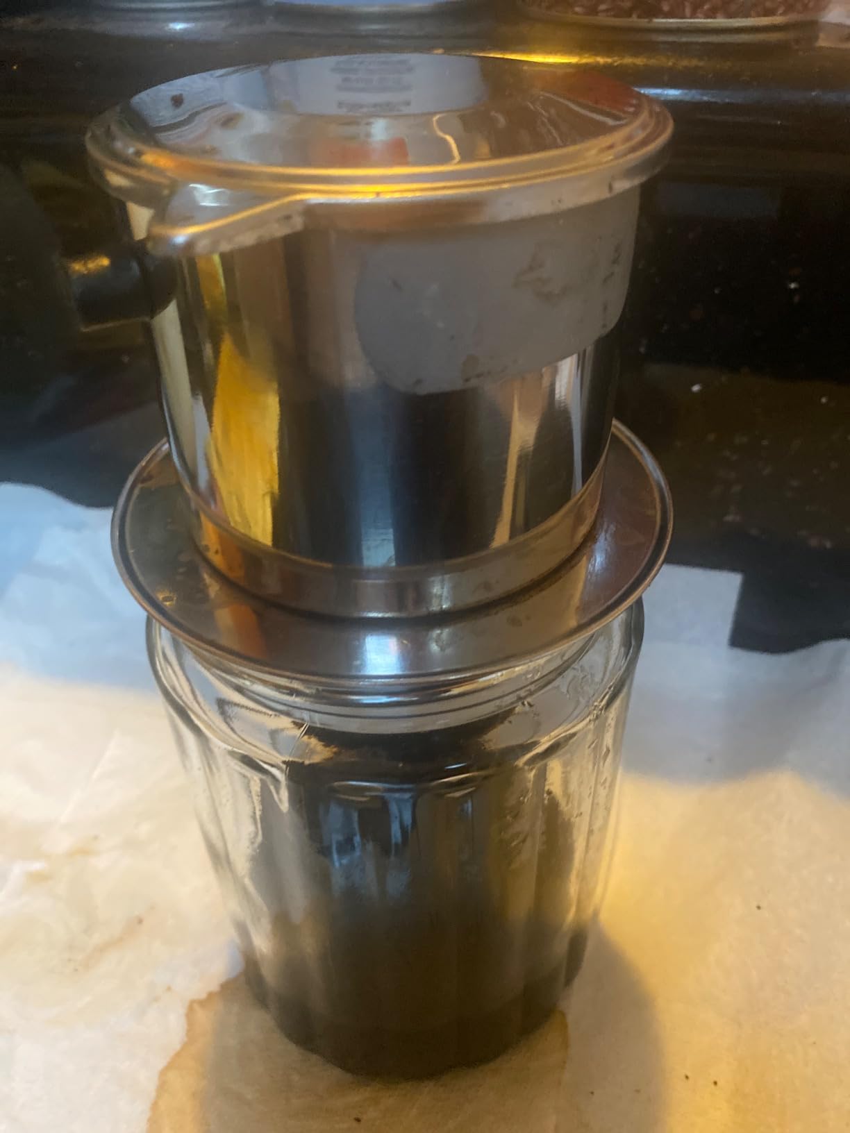 Vietnamese Coffee Filter Set. Also known as a Vietnamese Coffee Maker or Press 8oz. Gravity Insert. Multiple Sizes and Quantities Available customer photo 2