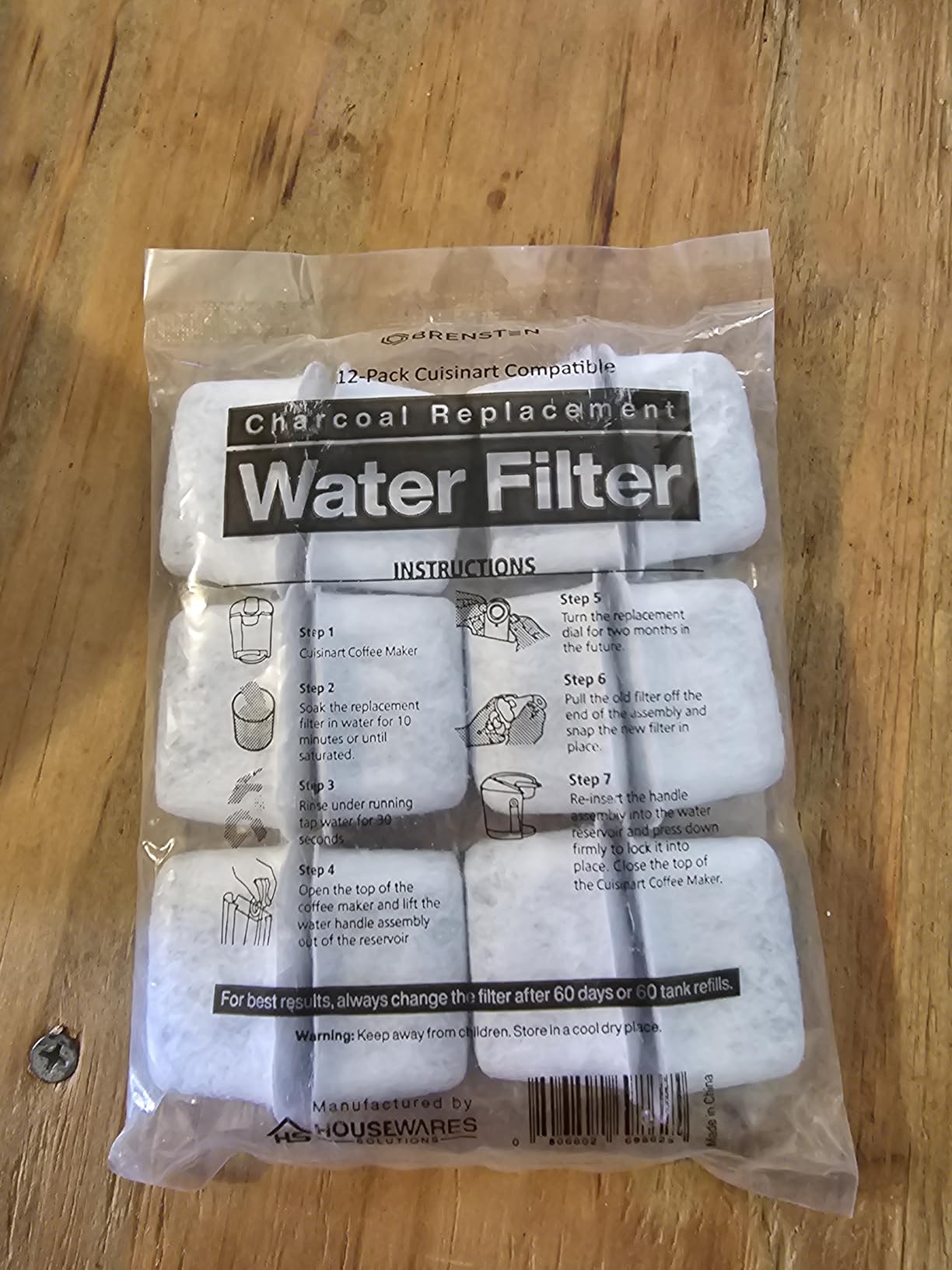 12 Pack Replacement Charcoal Water Filters for All Cuisinart Coffee Machines - Cuisinart Compatible (NOT KEURIG) Filters Fit Both Newer & Older Models Cuisinart Coffee Makers customer photo 1