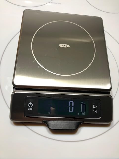 OXO Good Grips 11-Pound Stainless Steel Kitchen Scale with Pull-Out Display - Black customer photo 2