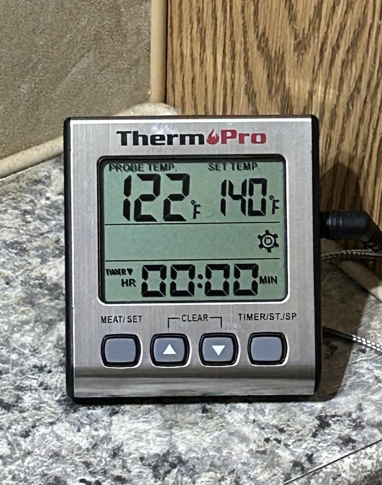 ThermoPro Digital Meat Thermometer for Cooking and Grilling, BBQ Food Thermometer with Backlight and Kitchen Timer, Grill Temperature Probe Thermometer for Smoker, Barbecue, Oven, Baking, Oil customer photo 1