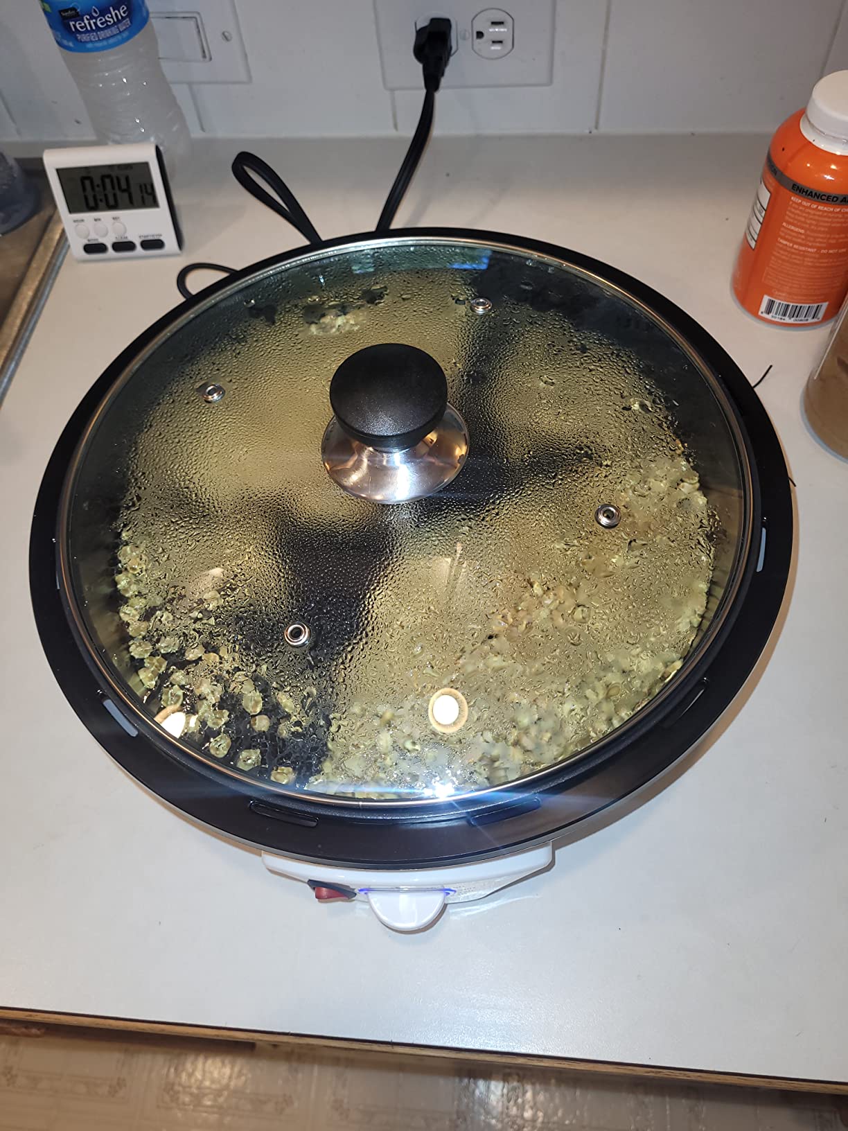 500g Coffee Bean Roaster Household Coffee Roasters Machine with Timer Electric Coffee Beans Roaster 0-240C Non-Stick for Cafe Shop Home Use, 110V customer photo 2