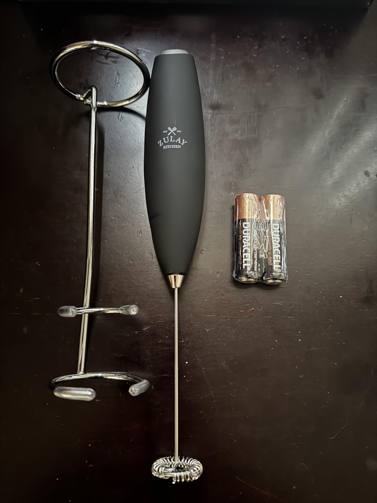 Zulay Kitchen Powerful Milk Frother Wand With 2 Duracell Batteries - Ultra Fast Handheld Drink Mixer - Electric Whisk Foam Maker customer photo 2
