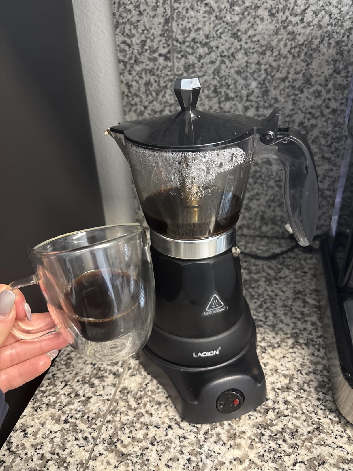 Cuban Coffee Maker, 6 or 3cup Electric Espresso Coffee Maker, Portable Cafeteras Electricas Modernas, Electric Moka Pot with Detachable Base & Overheat Protection, Coffee Gift for Home Travel customer photo 1