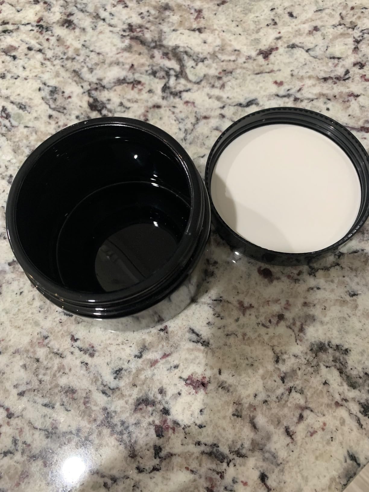Black Glass Storage Jar 250ml Wide Mouth Airtight UV Protection Container for Spice Coffee customer photo 1