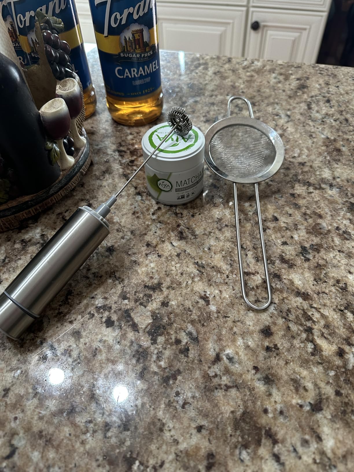 Naoki Matcha Modern Matcha Starter Set - Electric Matcha Whisk and Milk Frother with Single and Double Frother Head, Stainless Steel Spoon, Stainless Steel Sifter customer photo 1