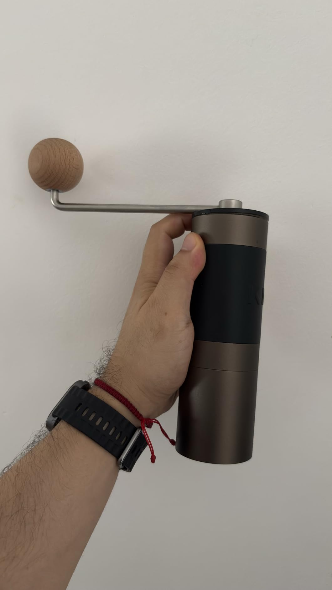 KINGrinder K2 Manual Hand Coffee Grinder with Straight Handle for French Press, Drip, Espresso with Assembly Consistency Stainless Steel Conical Burr Mill, 20-25g Capacity customer photo 1