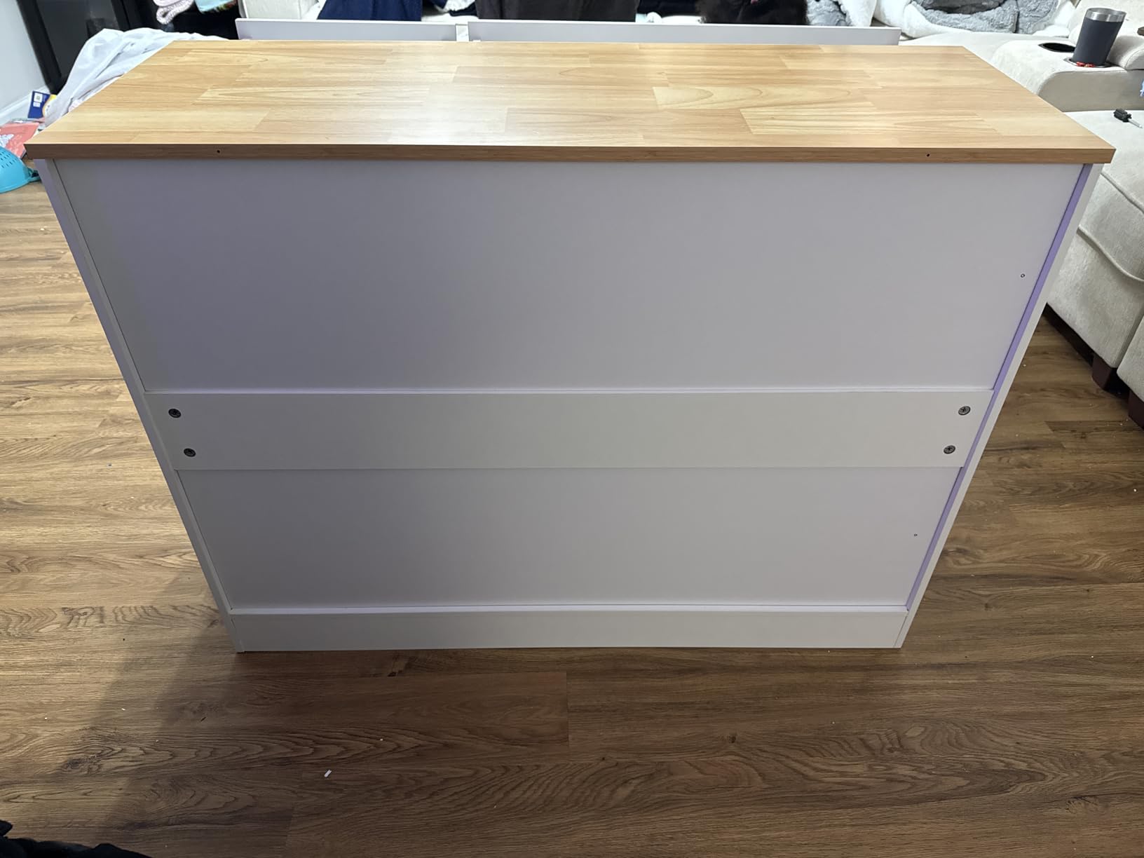 Shintenchi Modern Farmhouse Sideboard Buffet Cabinet with Storage with 3 Doors, 42