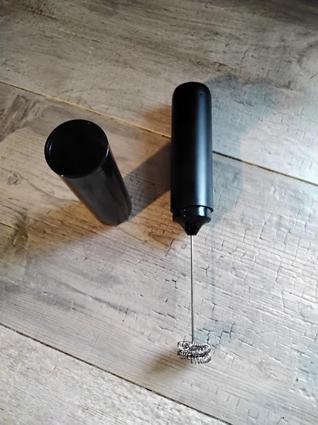 CIRCLE JOY Rechargeable Milk Frother Handheld, Dual Coil Whisk Head Electric Coffee Frother customer photo 2