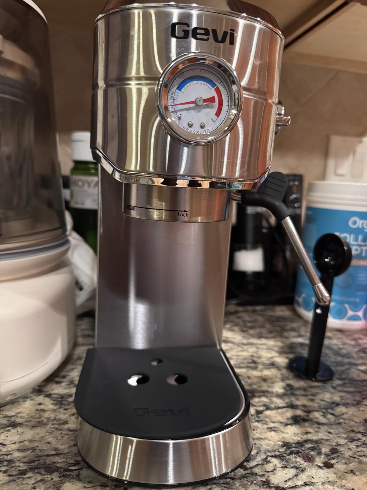 Gevi Commercial Espresso and Coffee Makers, Professional 20 Bar Espresso Maker with Milk Frother, Stainless Steel Expresso Coffee Machines for Home, Compact Cappuccino Machine, Great Gift customer photo 2
