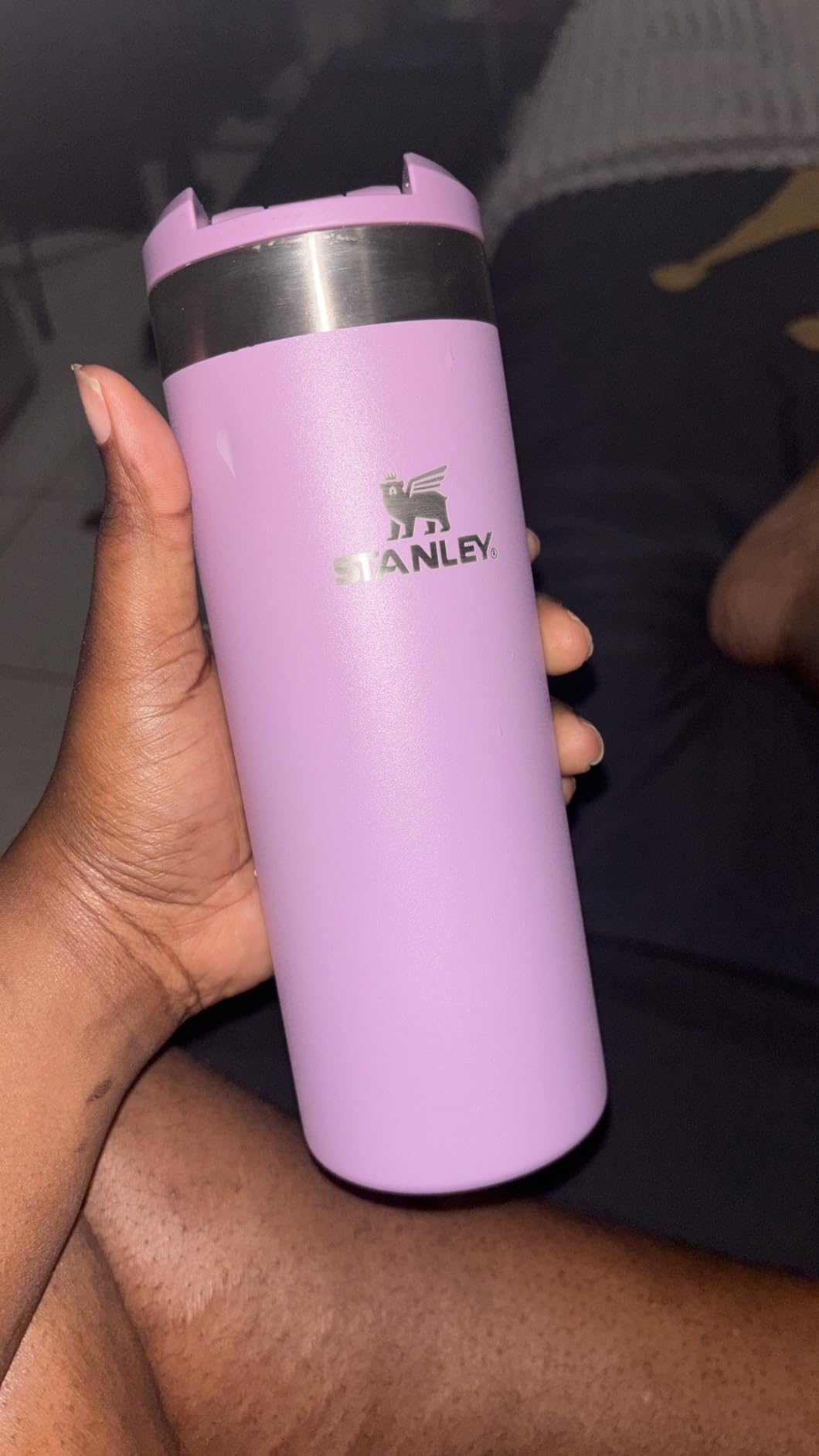 Stanley AeroLight Transit Bottle 20 oz | Locking Drink Through Lid | Leak Resistant Water Bottle or Coffee Travel Mug | Lightweight Insulated Stainless Steel | BPA-Free | Twilight customer photo 2