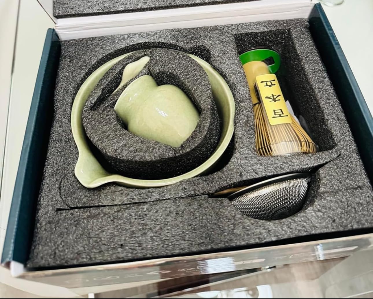 MONOJOY Electric Matcha Whisk Set 4 PCS Matcha Making Kit Powder Mixer Electric Milk Frother Traditional Tea Scoop Chashaku, Spoon, Sifter customer photo 2