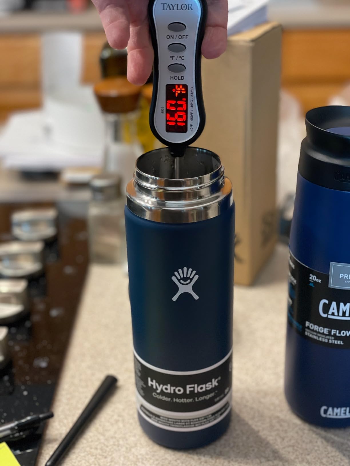 Hydro Flask Flex Sip Coffee Tumbler - Insulated Stainless Steel, Non Spill, Leak Proof Travel Coffee Cup 20 Oz Sandpiper customer photo 2