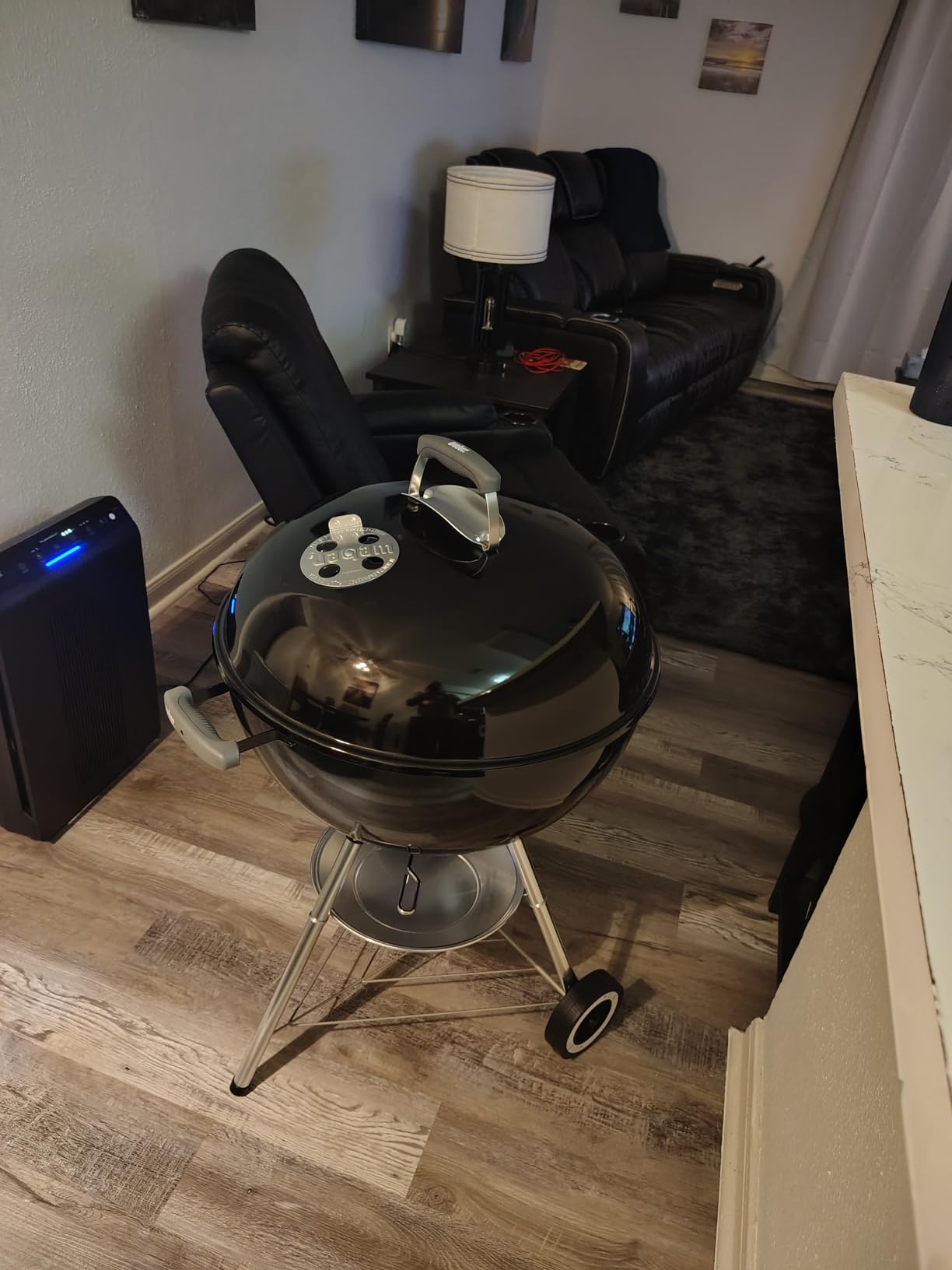 Weber Original Kettle Charcoal Grill, 22-Inch, Black customer photo 2