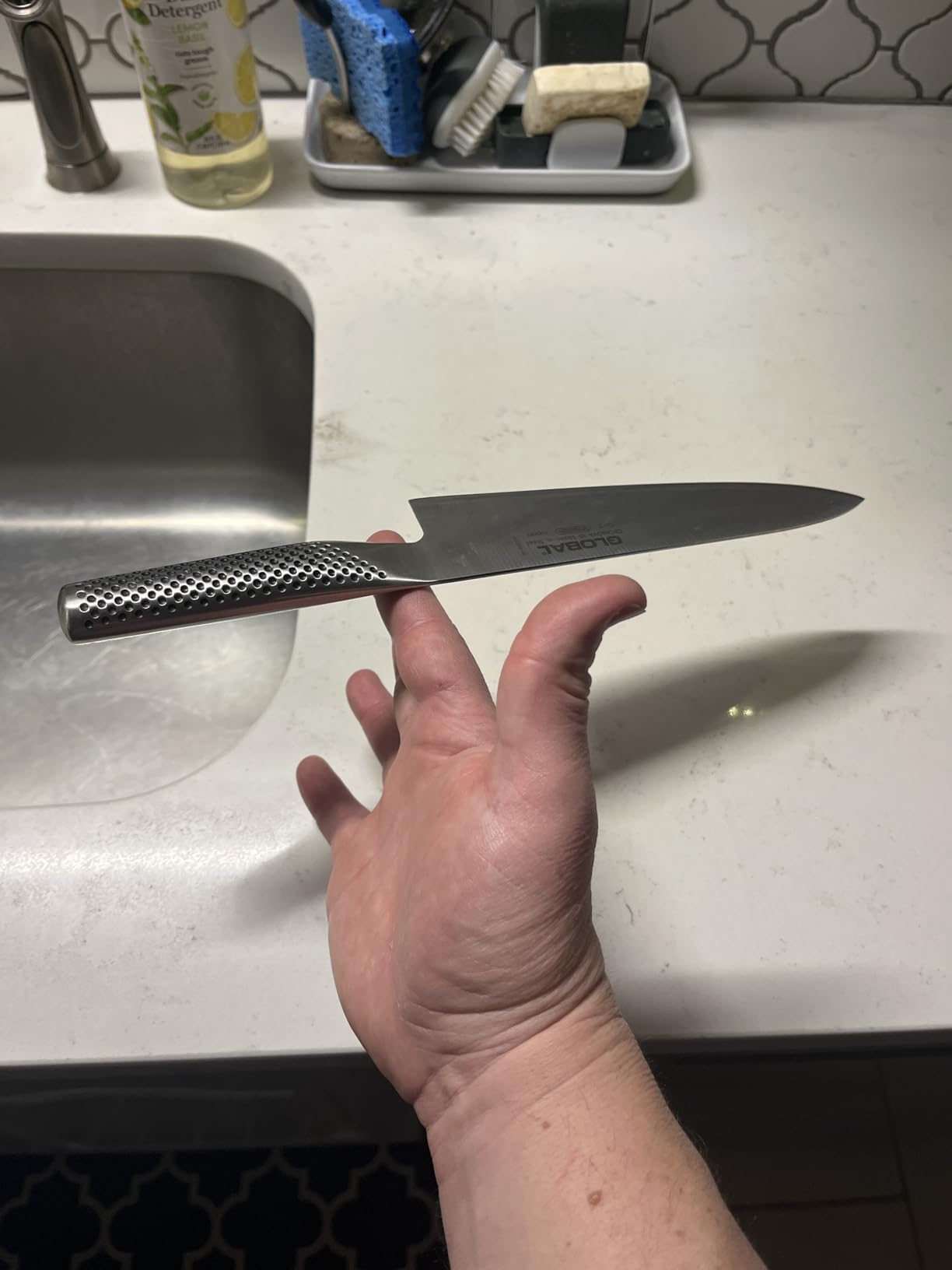 Global - 8 inch, 20cm Chef's Knife, Silver customer photo 2