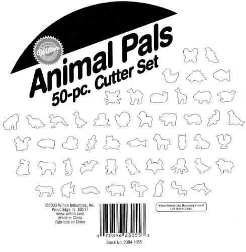 Wilton Animal Pals Cutter Set - Make Cut Out Sugar Cookies or Gingerbread Cookies for Themed Parties like Jungle, Farm, Ocean, 50-Piece customer photo 1