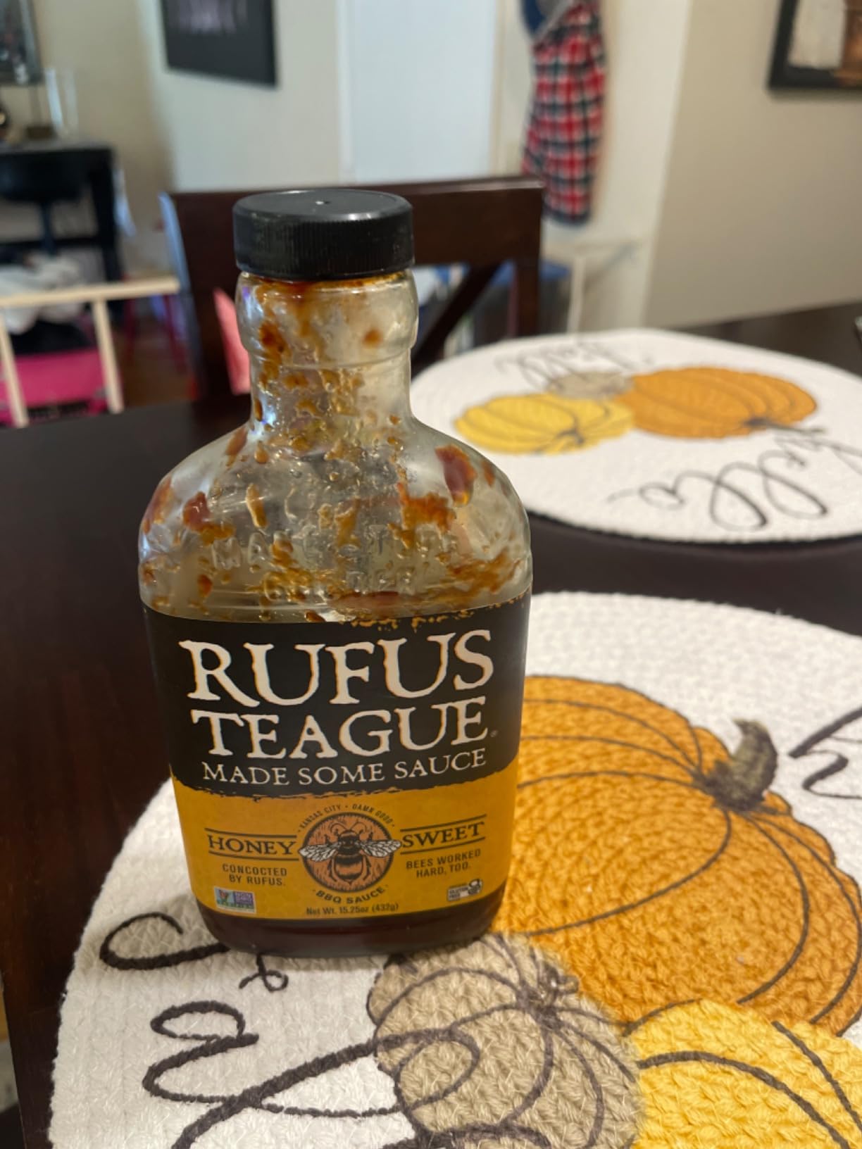 Rufus Teague Honey Sweet BBQ Sauce, Premium Barbecue Sauces with Natural Ingredients, Award-Winning Bold Flavor, Gluten-Free, Non-GMO, 15.25 oz customer photo 1