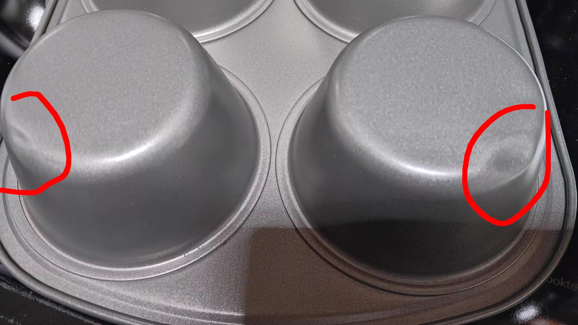 GoodCook Everyday Nonstick Steel Jumbo Texas Muffin Pan, 6-cup, Gray customer photo 1
