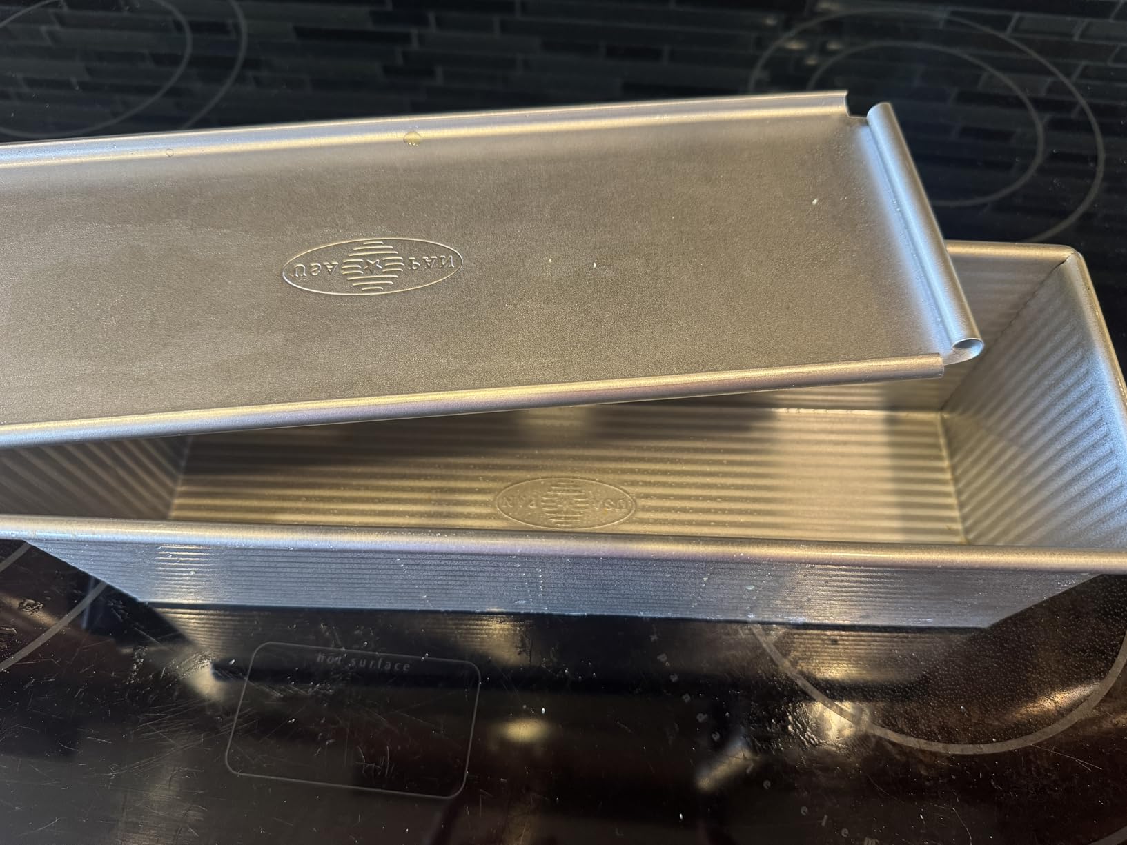 USA Pan Bakeware Pullman Loaf Pan with Cover, 13 x 4 inch, Nonstick & Quick Release Coating, Made in the USA from Aluminized Steel customer photo 2
