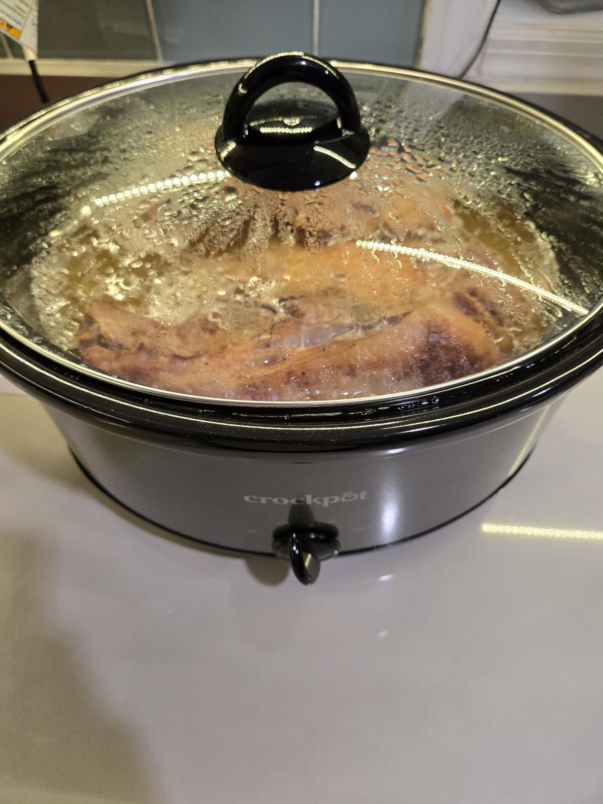 Crock-Pot 7-Quart Manual Slow Cooker, Family Size Serves 8+ People & Fits 6-lb Roast, Removable Stoneware with Warming Setting, Dishwasher Safe, Stainless Steel customer photo 2
