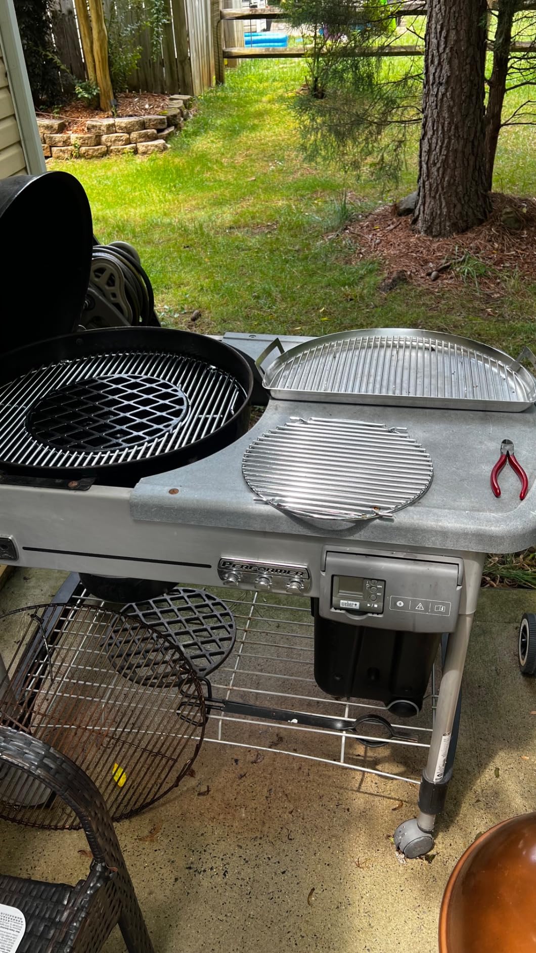 Weber Gourmet BBQ System Hinged Cooking Grate - Add Charcoal Without Removing Grate, Includes 12