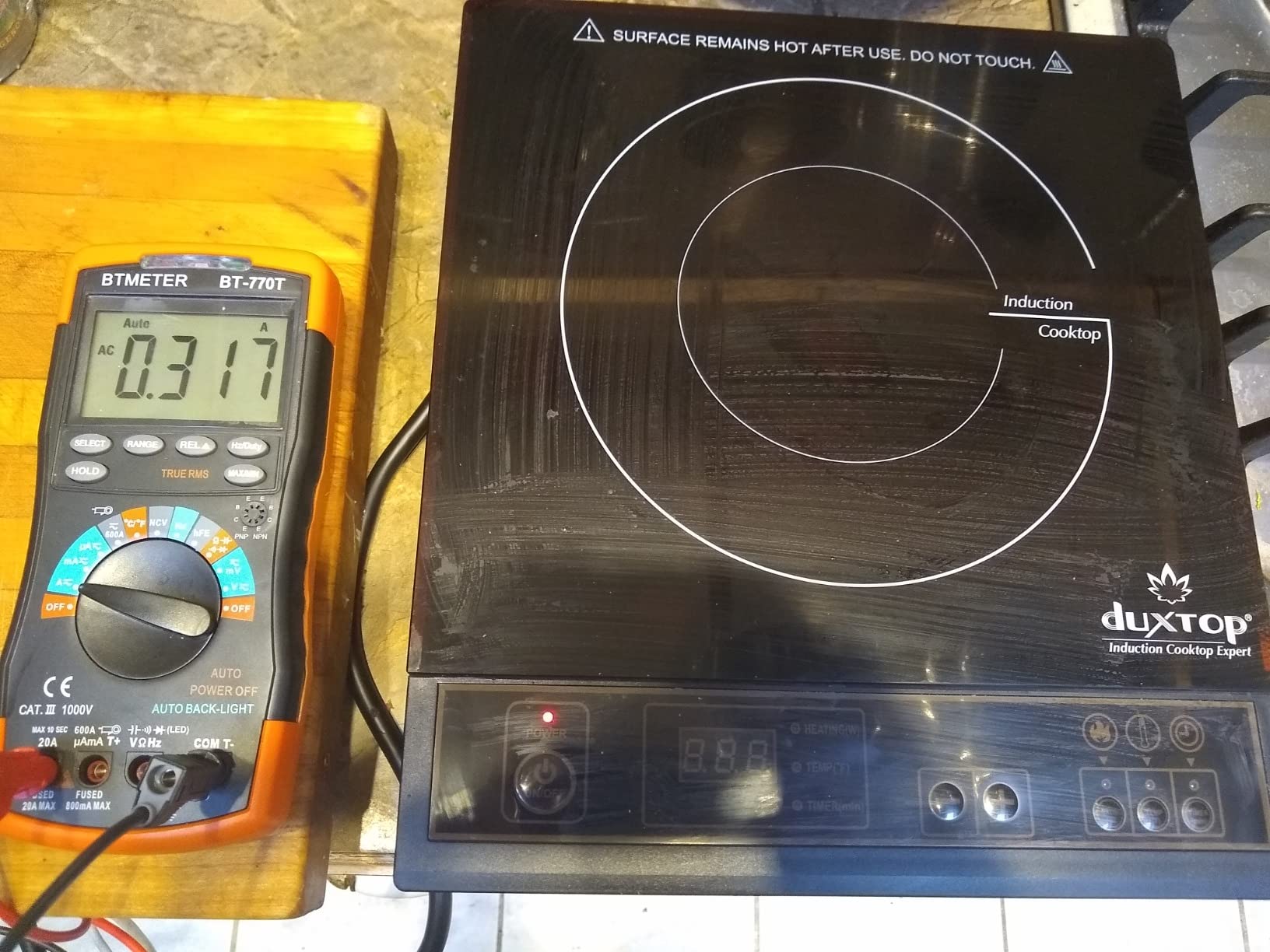 Duxtop 1800W Portable Induction Cooktop Countertop Burner, Gold 8100MC | BT-180G3 customer photo 1