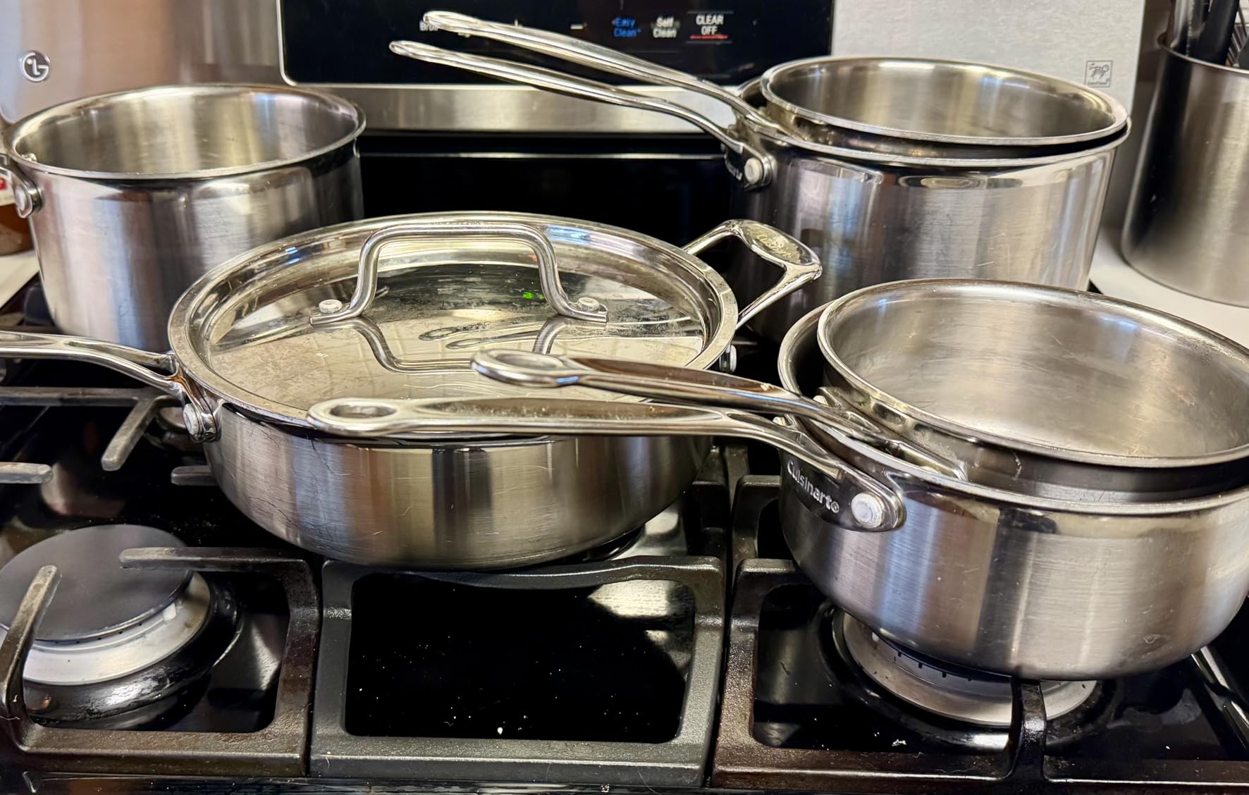 Cuisinart 12-Piece MultiClad Pro Triple Ply Stainless Stainless Steel Pots and Pans Set, Cookware Set Compatible with Induction, Electric, Gas Cooktops, Cool Grip Handles, Oven Safe to 500F, Silver customer photo 2