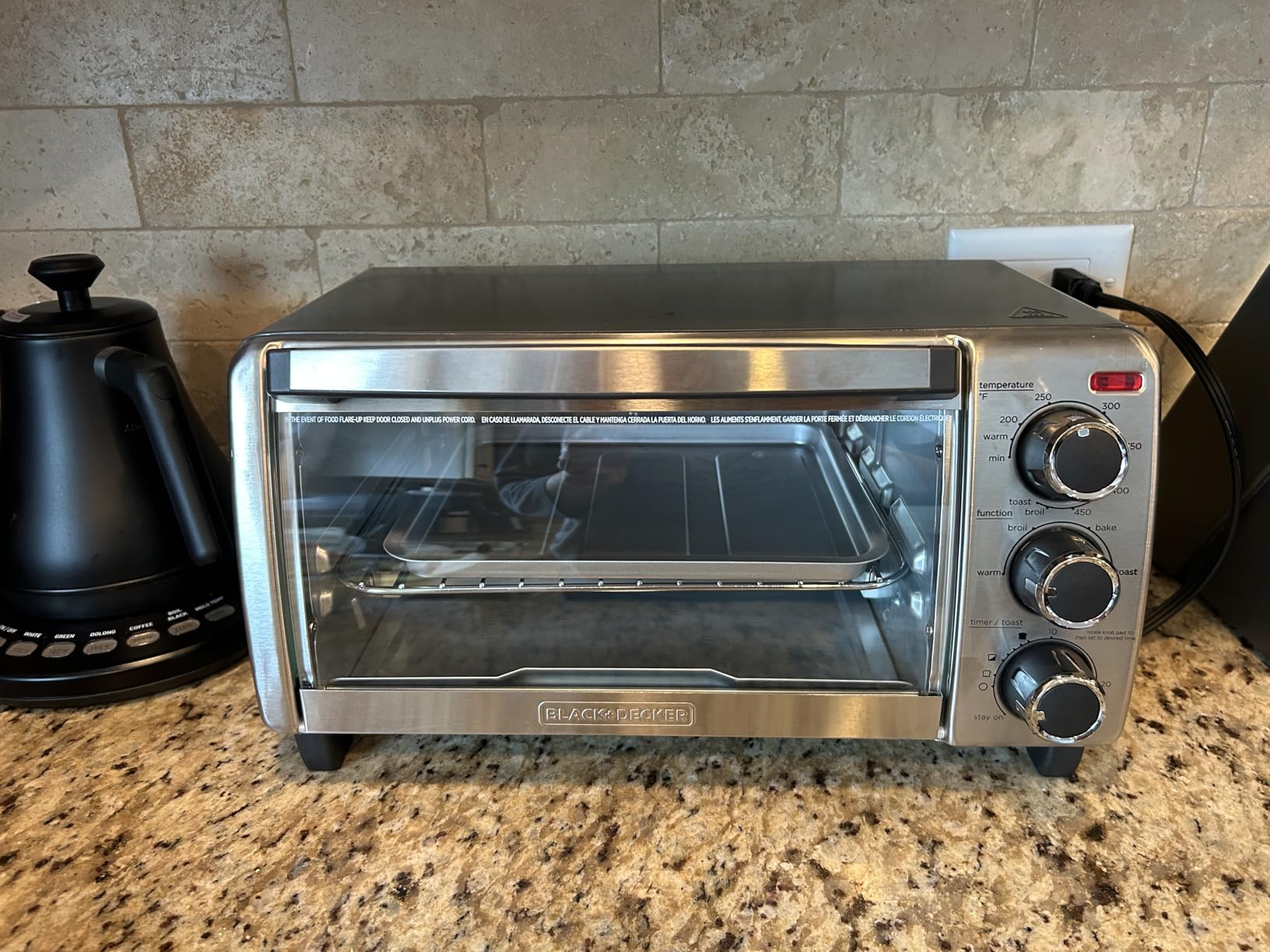 BLACK+DECKER TO1313SBD Toaster Oven, 15.47 Inch, Silver customer photo 1