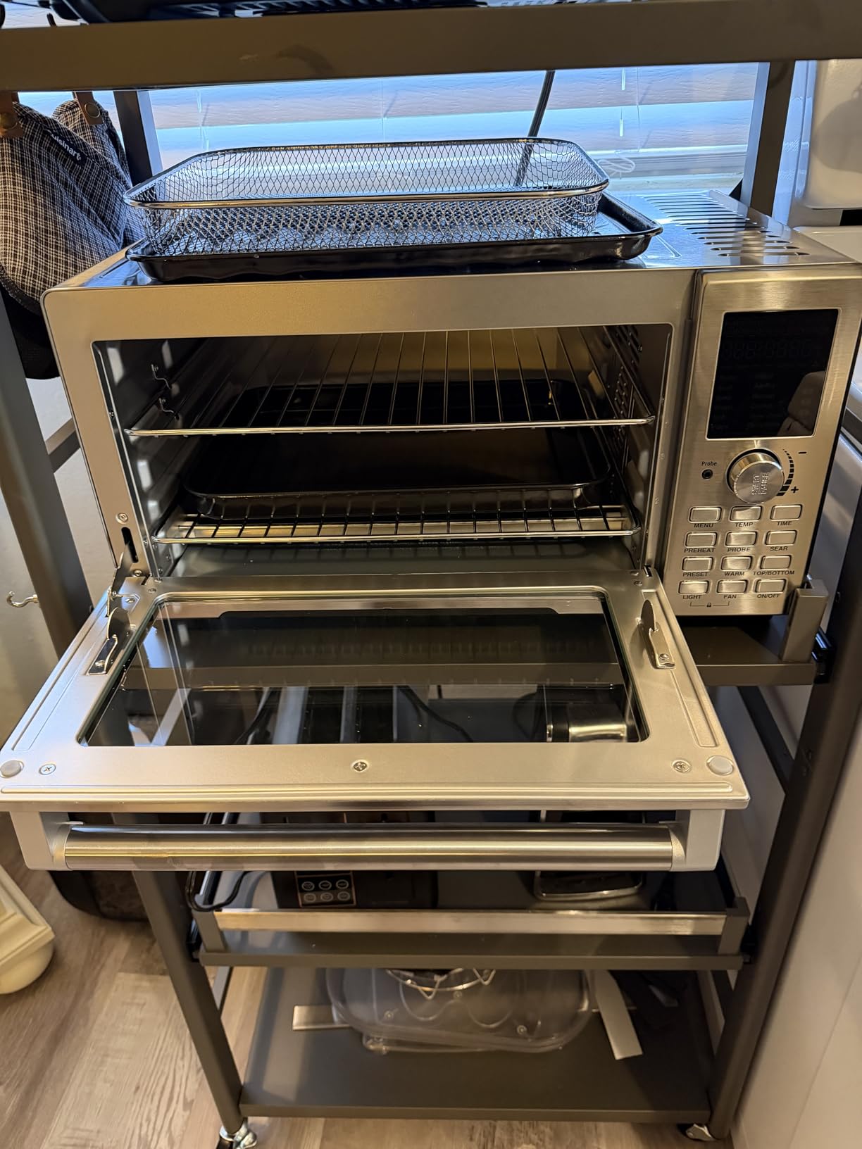 Nuwave Bravo 30 QT Smart Air Fryer Toaster Oven, 2026 New Convection System | 3X Faster & More Even, 90% Less Oil, Adjustable Top and Bottom Heaters, 12-in-1 Easy Cook, 50-500F, Brushed Stainless Steel customer photo 1