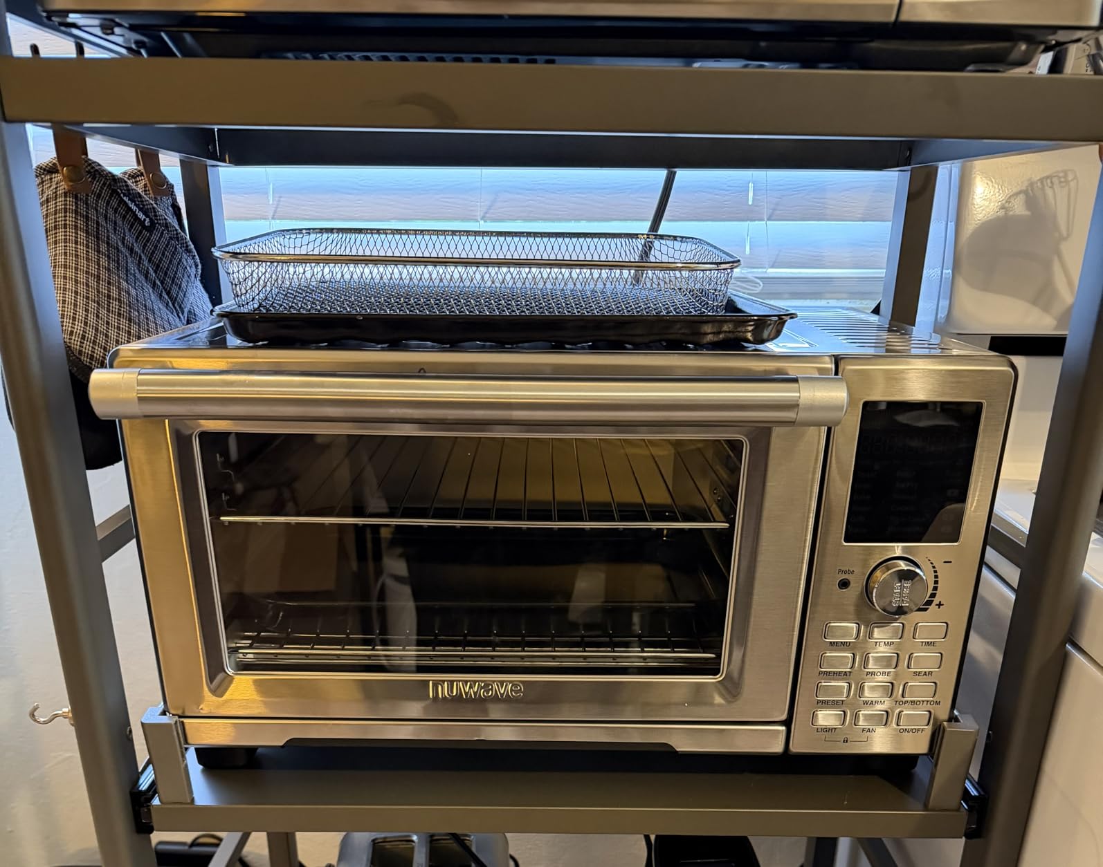 Nuwave Bravo 30 QT Smart Air Fryer Toaster Oven, 2026 New Convection System | 3X Faster & More Even, 90% Less Oil, Adjustable Top and Bottom Heaters, 12-in-1 Easy Cook, 50-500F, Brushed Stainless Steel customer photo 2