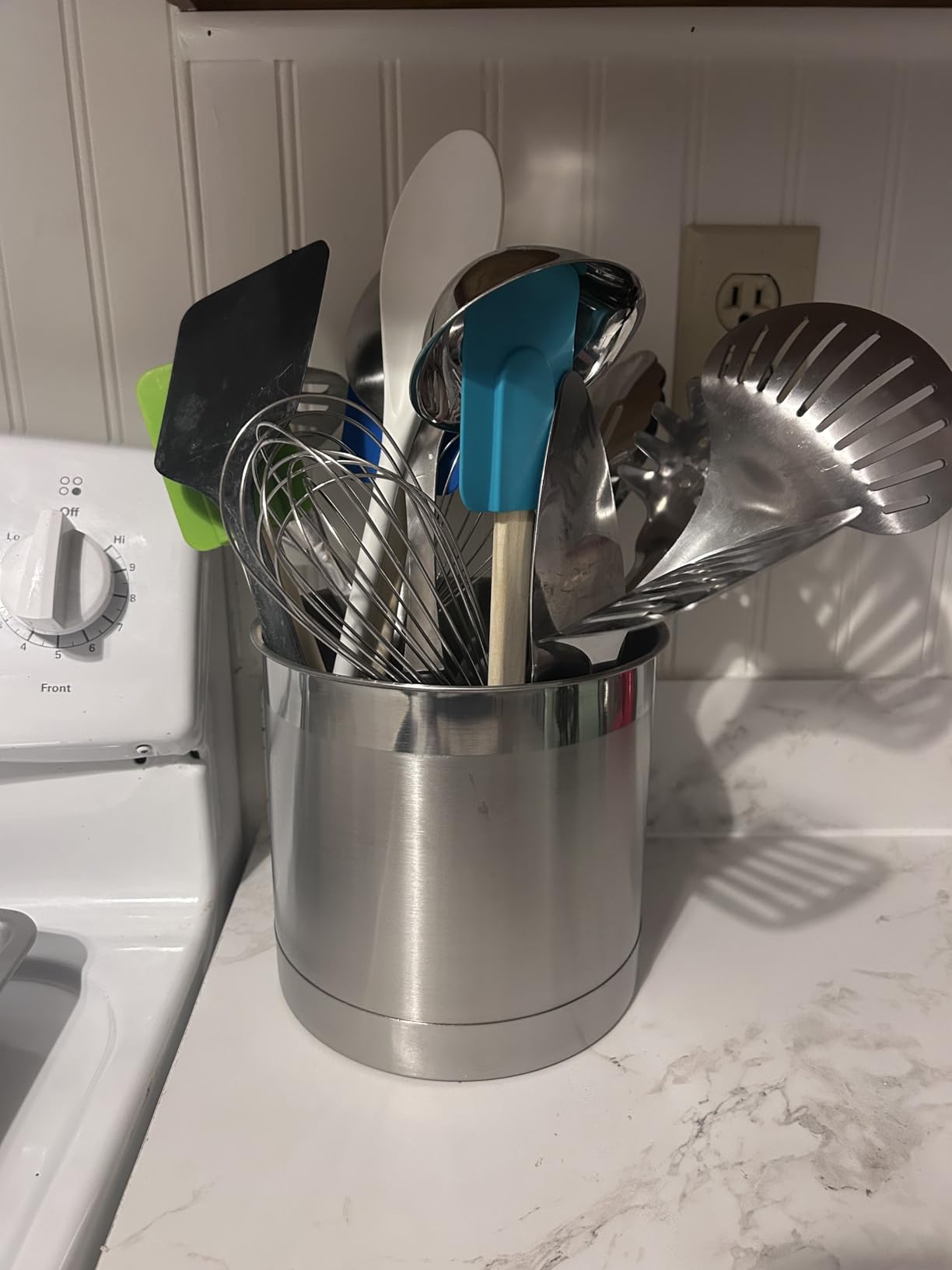 Oggi Stainless Steel Jumbo Utensil Holder - 7