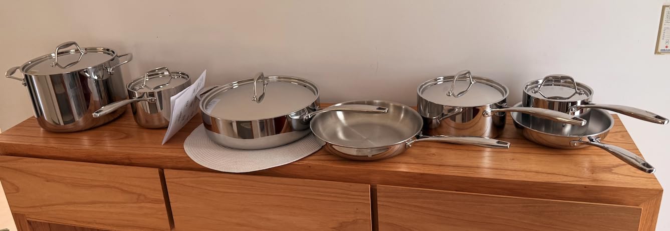 Tramontina Signature Tri-Ply Clad Stainless Steel 12-Piece Cookware Set with Lids, Pots and Pans Kitchen Set, Induction-Ready, Dishwasher-Safe, NSF-Certified, Made in Brazil customer photo 1