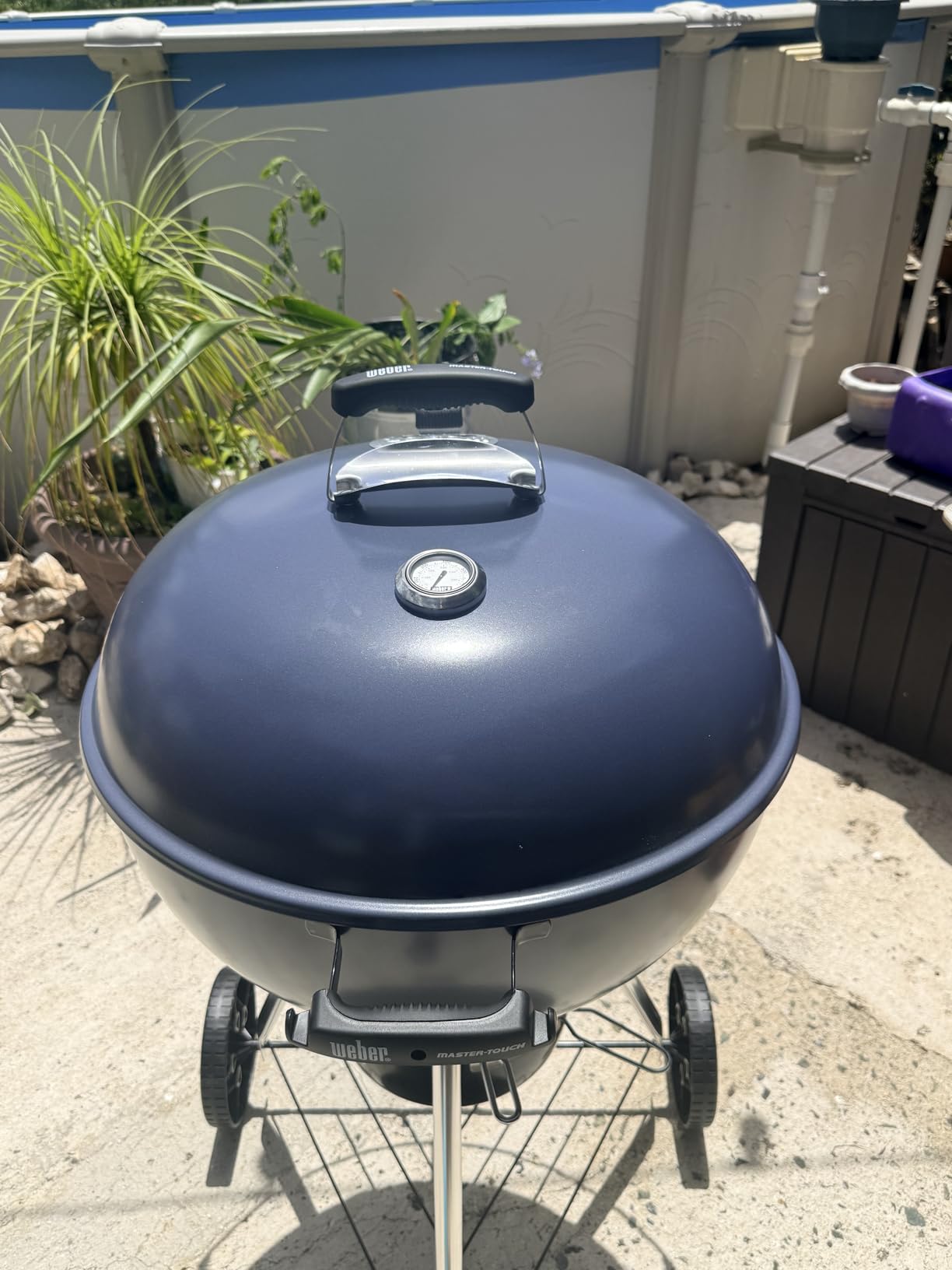 Weber Master-Touch Charcoal Grill, 22-Inch, Black | Premium Outdoor BBQ Grill with Tuck-Away Lid Holder & One-Touch Cleaning System customer photo 1
