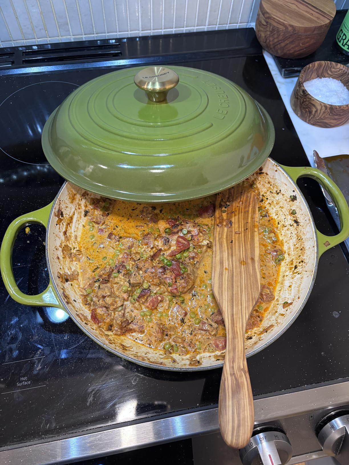Le Creuset Enameled Cast Iron Signature Braiser, 3.5 qt., Cerise customer photo 1