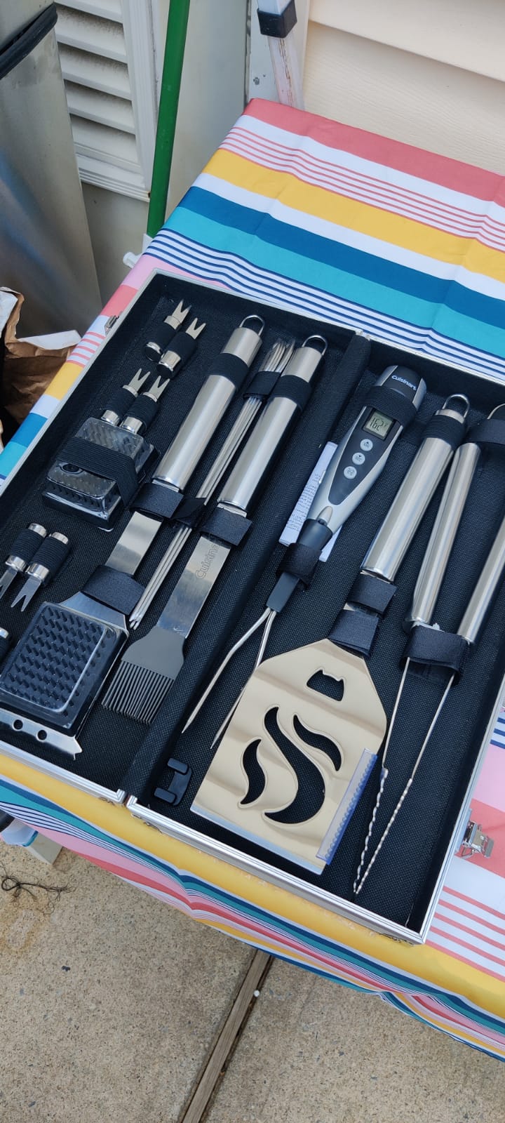 Cuisinart Deluxe Grill Tool Set, 20-Piece Grill Set, BBQ Accessories with Aluminum Case, Stainless Steel Grilling Accessories, BBQ Tools, Grilling Gifts for Men, for Dad Husband customer photo 1