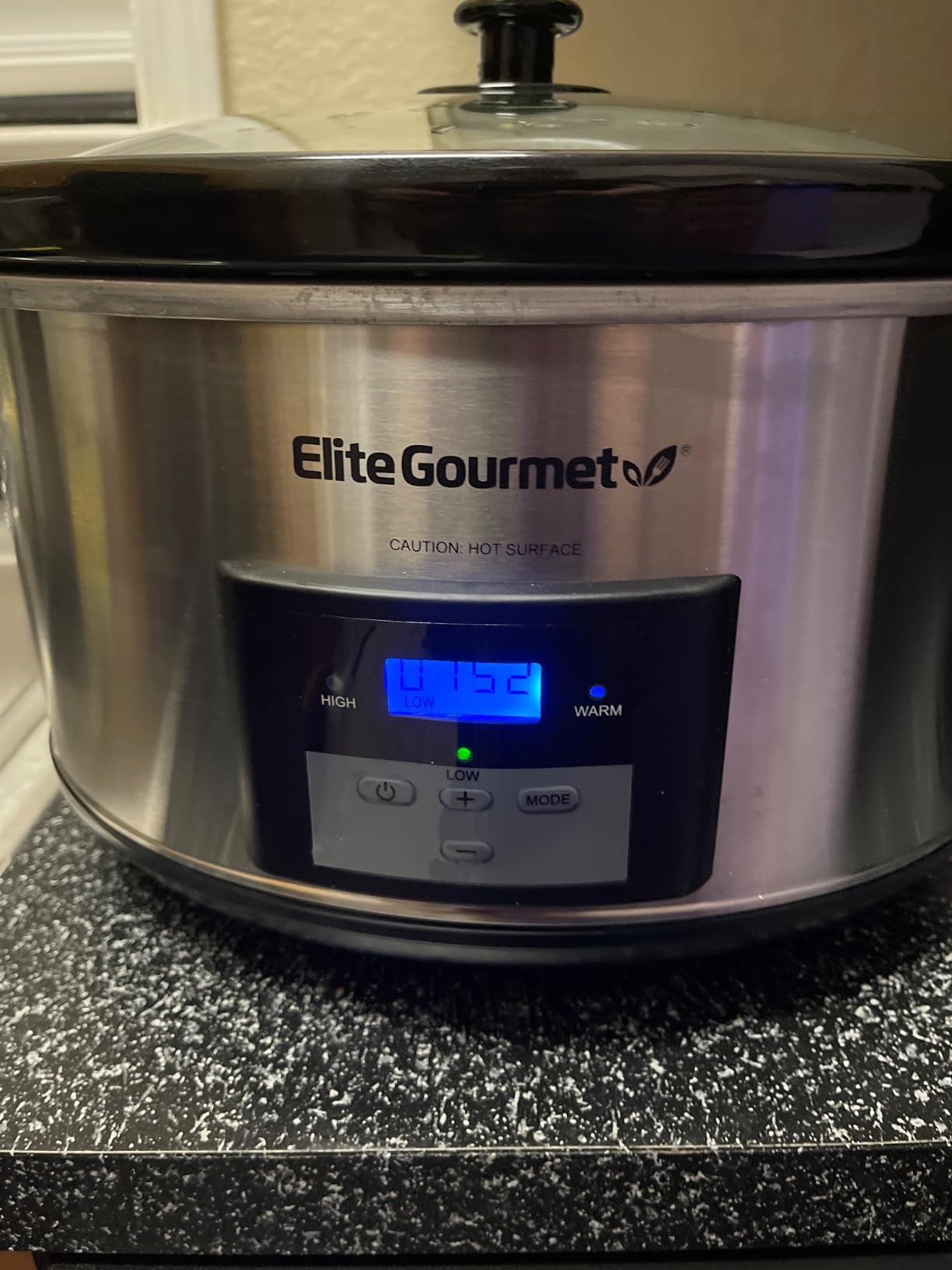 Elite Gourmet MST-900D 8.5Qt Digital Programmable XL Jumbo Slow Cooker, Adjustable Temp, Dishwasher Safe Glass Lid & Crock, Stainless Steel customer photo 2