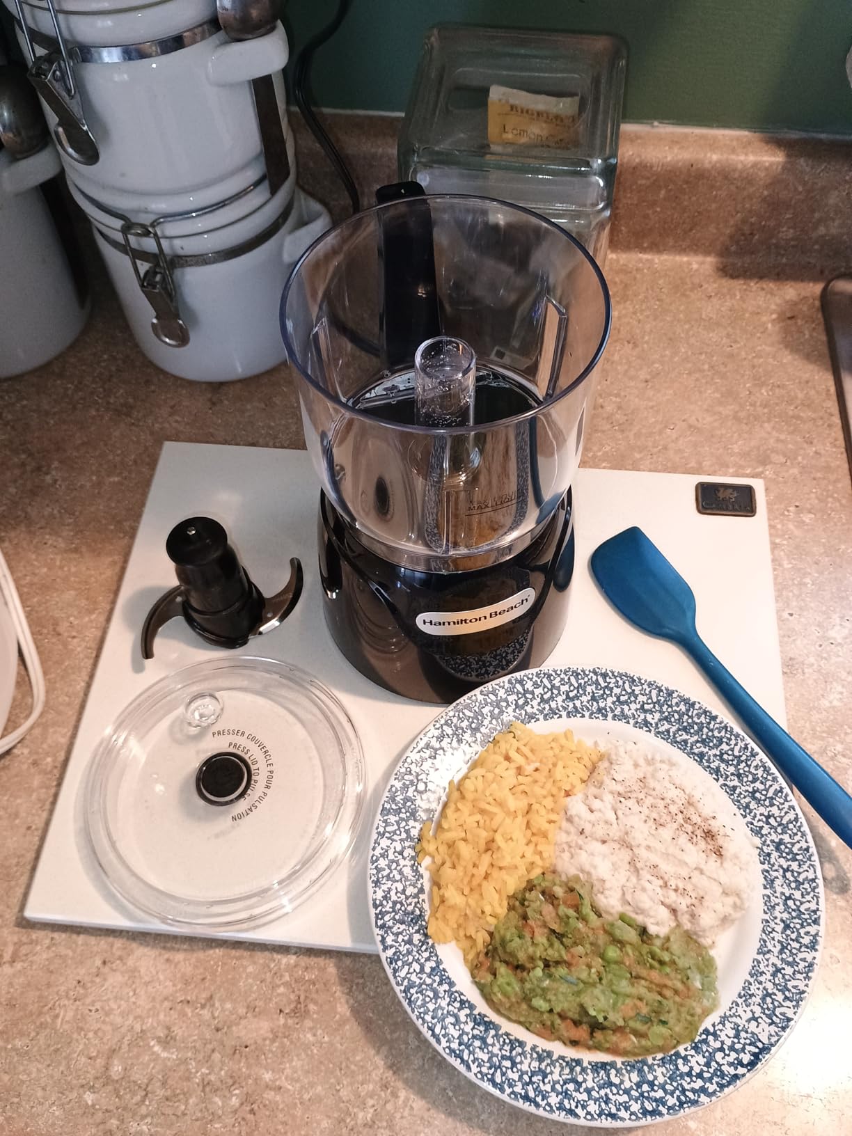 Hamilton Beach Electric Vegetable Chopper & Mini Food Processor, 3-Cup, 350 Watts, for Dicing, Mincing, and Puree, Black (72850) customer photo 1