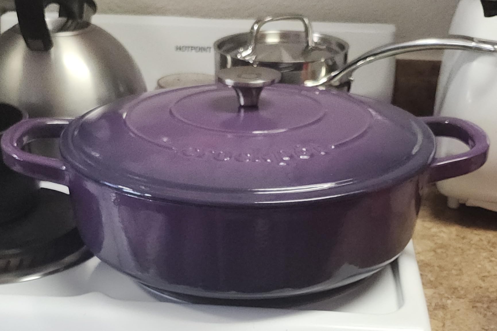 Crock-Pot Artisan Enameled Cast Iron Braiser W/Lid, 5 Quart, Slate Gray customer photo 1