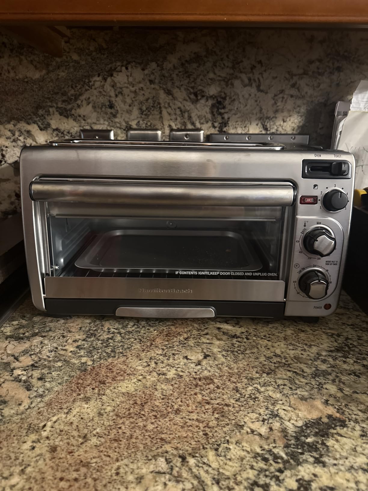 Hamilton Beach 2-in-1 Countertop Toaster Oven and Long Slot 2 Slice Toaster, 60 Minute Timer and Automatic Shut Off, Shade Selector, Stainless Steel (31156) customer photo 2