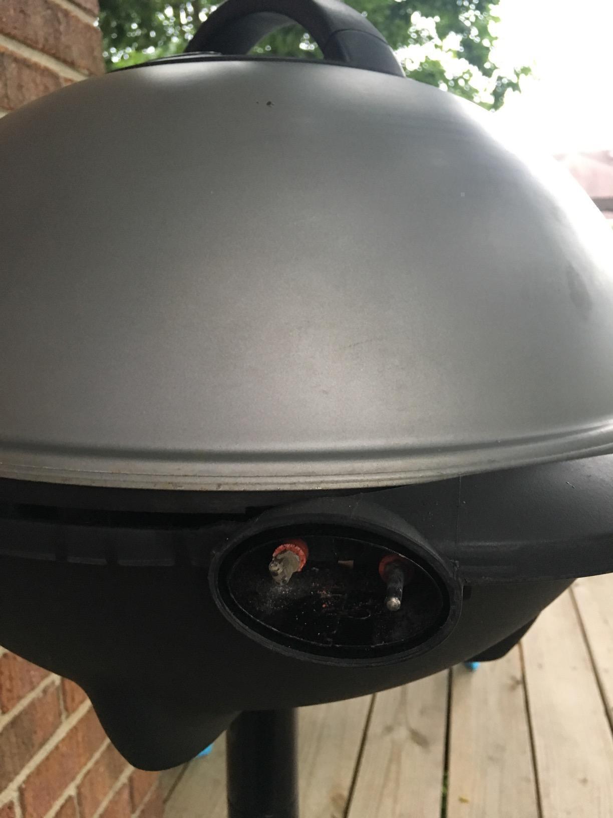 George Foreman Indoor/Outdoor Electric Grill with Stand, 15-Serving customer photo 2