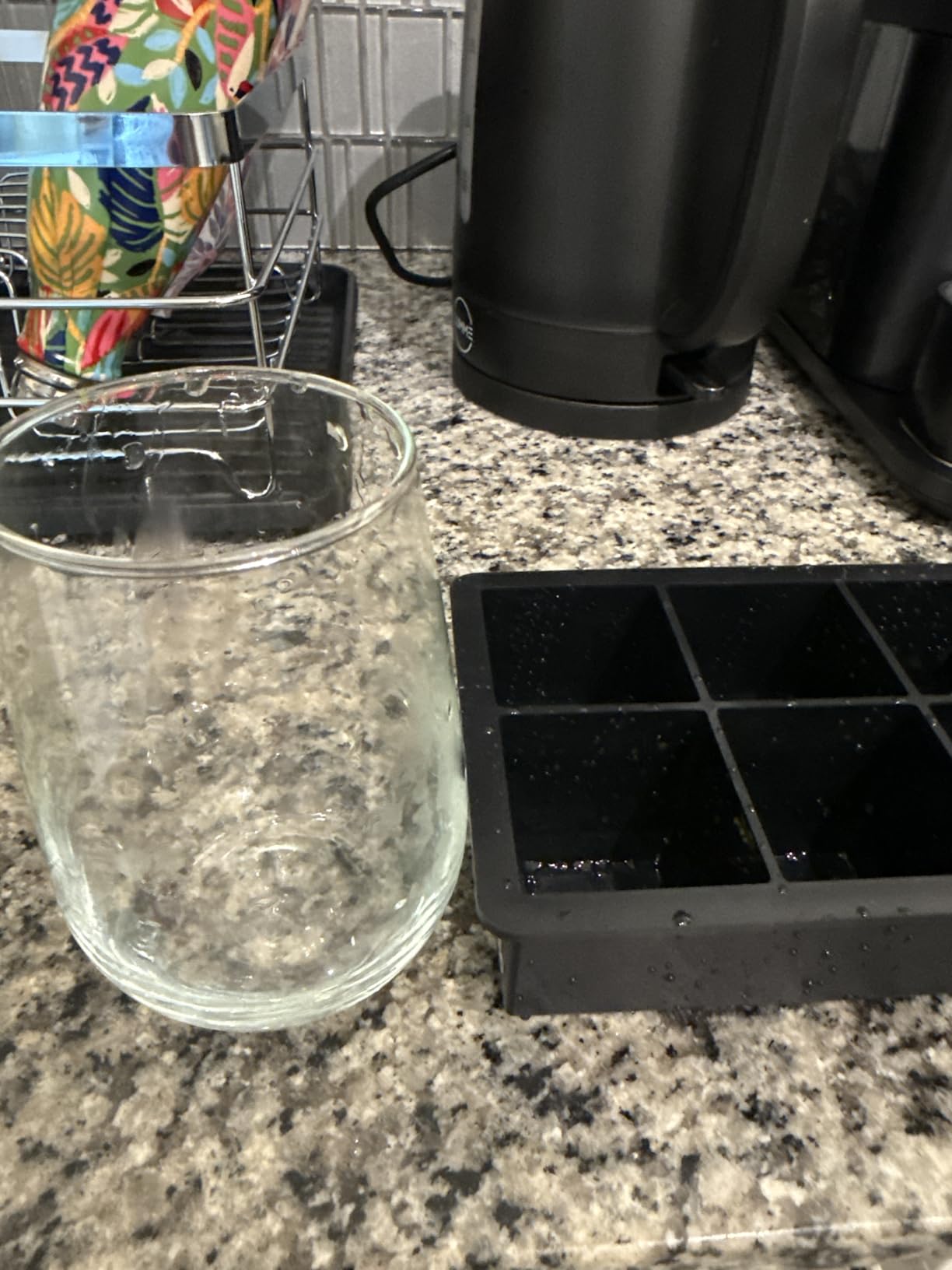 Ice Cube Molds - 2-Pack Silicone Trays for 8 Large Square Cubes - Slow-Melt Ice for Whiskey, Cocktails, Coffee & More (Black) customer photo 1