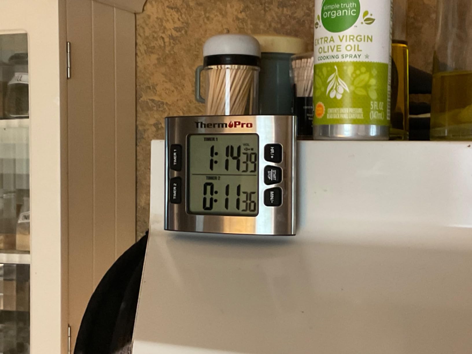TempPro TM02 24H Digital Timer with Dual Kitchen Timers for Cooking, Magnetic Timer Clock with Adjustable Alarm Volume & LCD Backlit Display, Classroom Timer for Kids & Teachers(Previously ThermoPro) customer photo 2