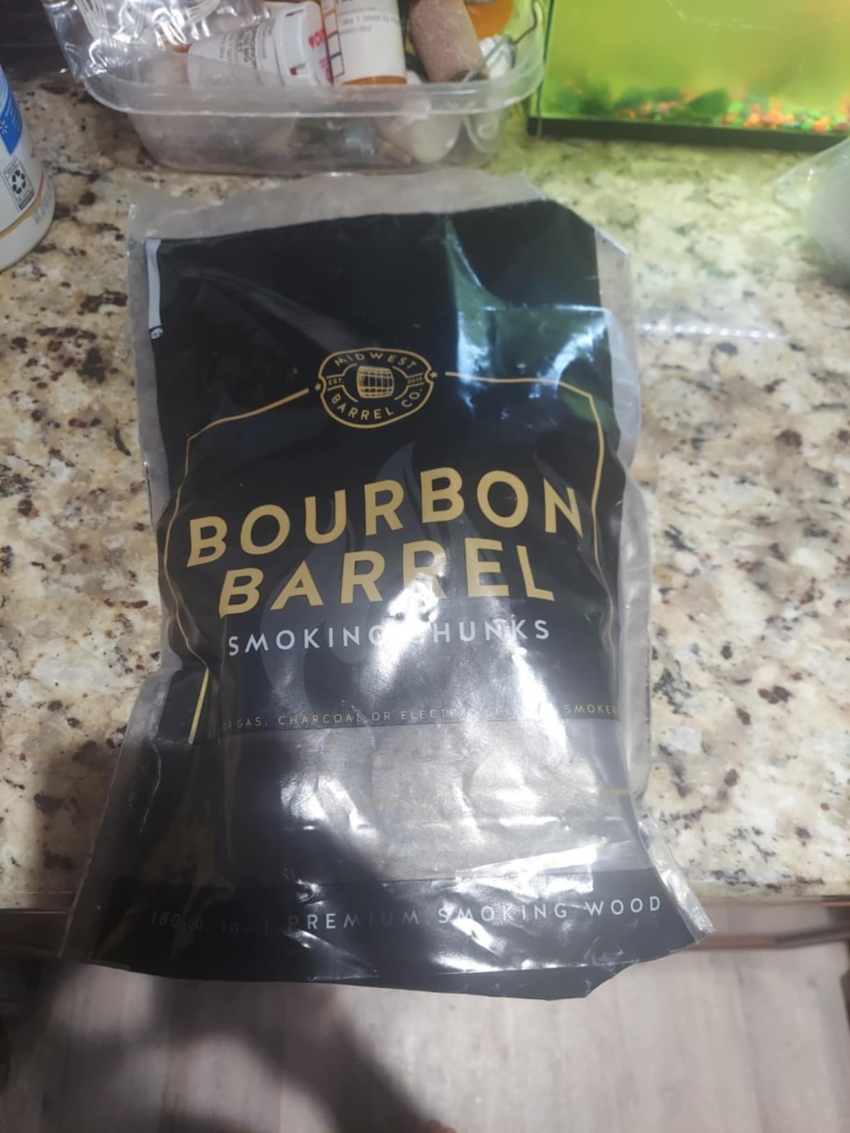Midwest Barrel Co. Bag of Bourbon Barrel BBQ Smoking Wood Chunks - Authentic American White Oak customer photo 1