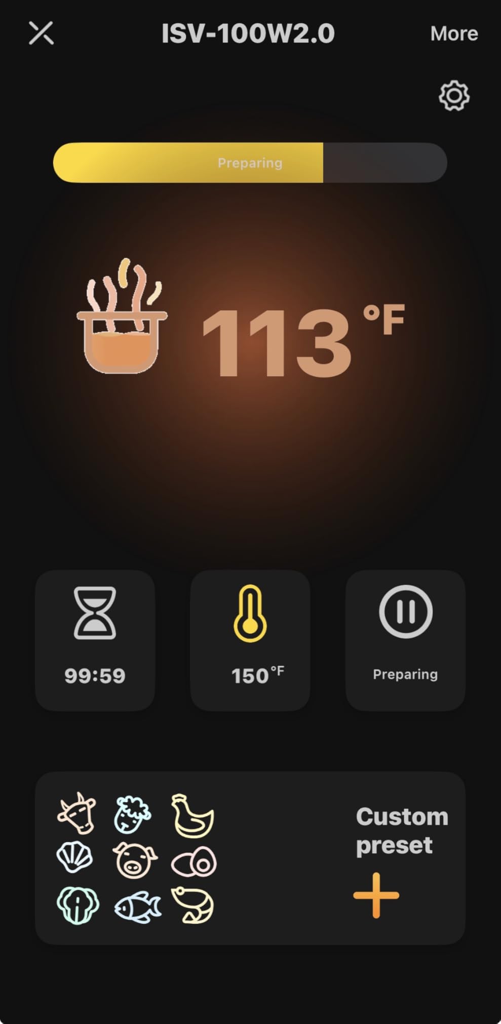 INKBIRD WIFI Sous Vide Cooker ISV-100W, 1000 Watts Sous Vide Machine Immersion Circulator with 14 Free Preset Recipes on APP & Calibration Function, Fast-Heating with Timer customer photo 2