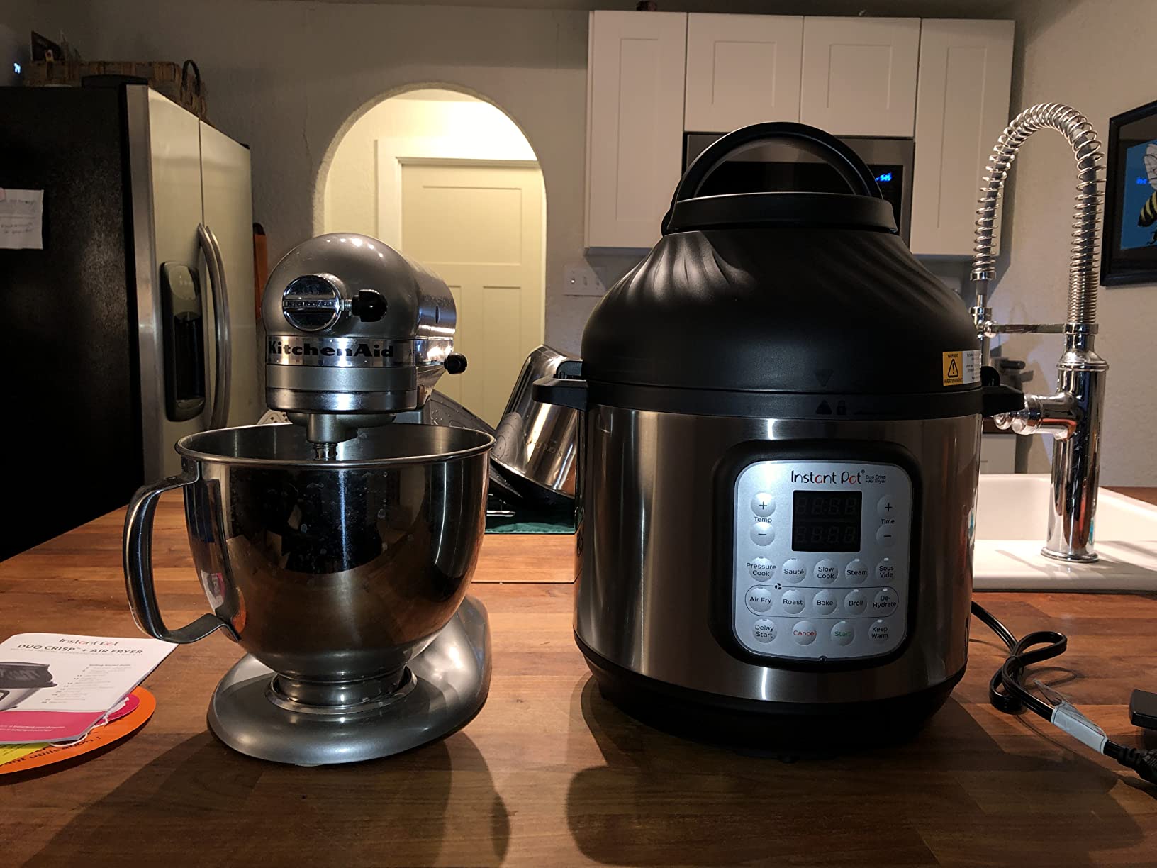 Instant Pot Duo Crisp 11-in-1 Air Fryer and Electric Pressure Cooker Combo with Multicooker Lids that Fries, Steams, Slow Cooks, Dehydrates, Free App With Over 800 Recipes, Black/Stainless Steel, 8QT customer photo 2