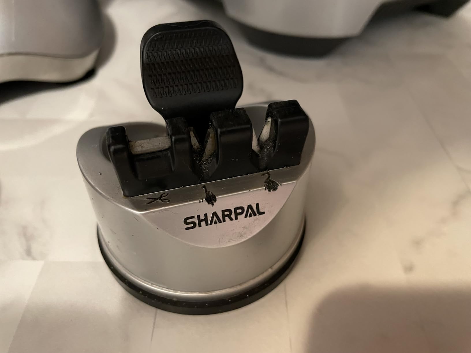 SHARPAL 191H Knife Scissors Sharpener | Repairs, Restores & Sharpens Straight, Serrated & Kitchen Knives - Versatile Sharpening Tool for Blades Gifts for Home Cooks customer photo 1
