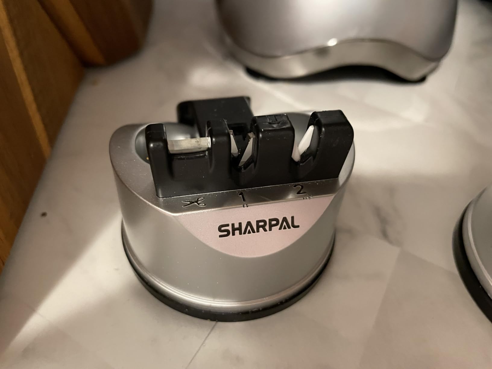 SHARPAL 191H Knife Scissors Sharpener | Repairs, Restores & Sharpens Straight, Serrated & Kitchen Knives - Versatile Sharpening Tool for Blades Gifts for Home Cooks customer photo 2