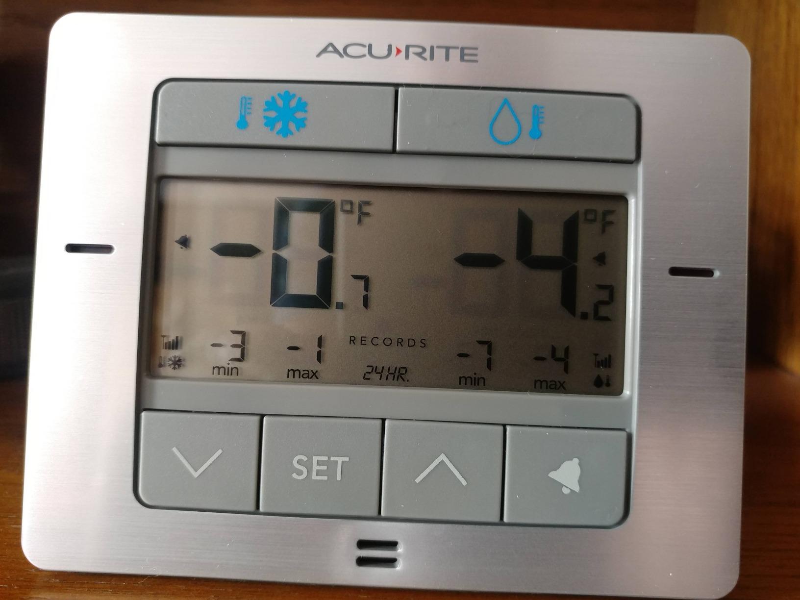 AcuRite Digital Wireless Fridge and Freezer Thermometer with Alarm, Max/Min Temperature for Home and Restaurants (00515M) customer photo 1