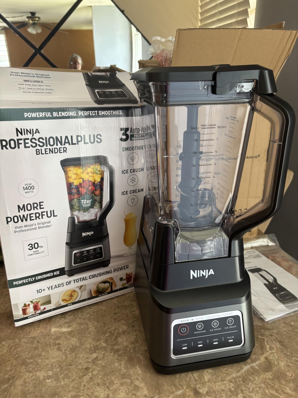 Ninja Professional Plus Blender, Auto-iQ, 1400W, 72oz Pitcher, BN701 customer photo 1