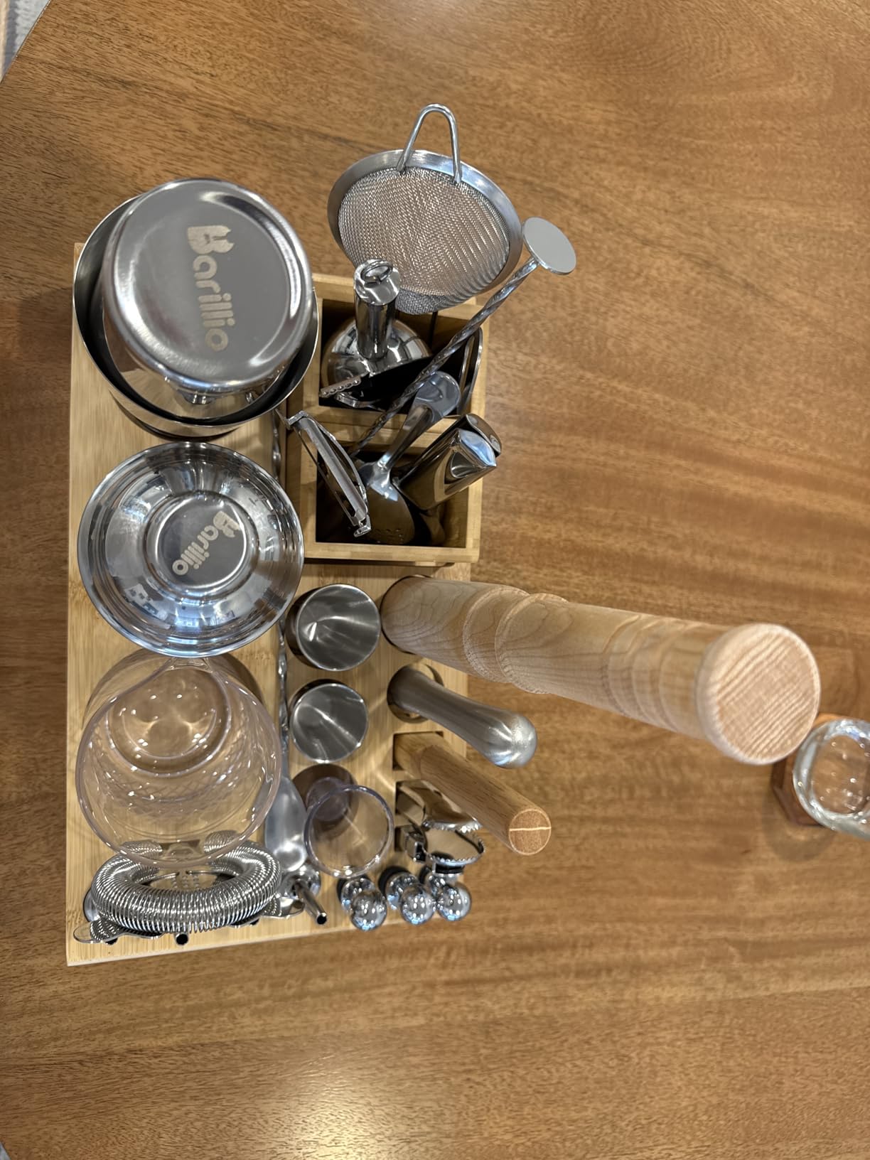 Barillio Bar Tool Set Pro Edition - Stainless-Steel Cocktail Shaker Set - Mixology Bartender Kit w/Boston Shaker, Drink Mixer & Muddler for Cocktails - Home Bar Accessories - 32-Pc Bar kit customer photo 2